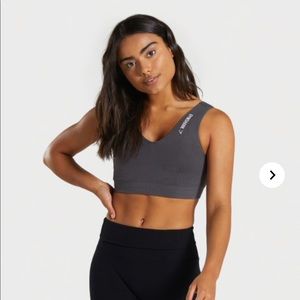 NWT - Gymshark - POWER DOWN SPORTS BRA- Charcoal